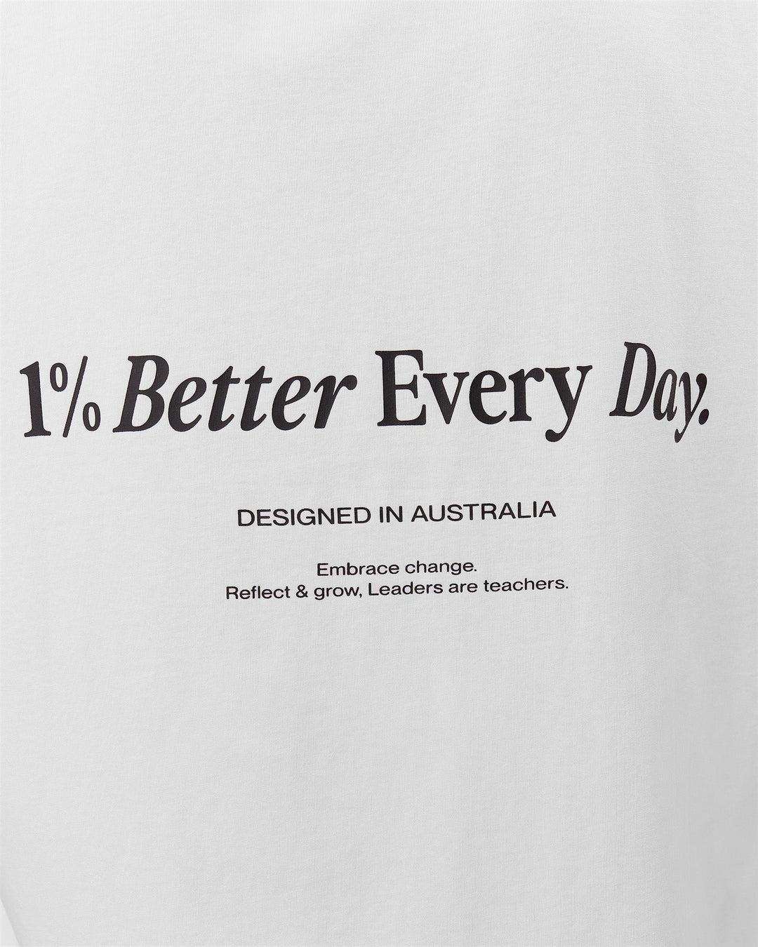 Man wearing VS26 1% Better FLXCotton Oversize Tee - White-Black | Model:George | Size:M - view 5