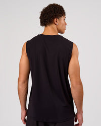 Man wearing Cadence MicroMotion Muscle Tank - Black | Model:Leandro | Size:M | Thumbnail Index: 1