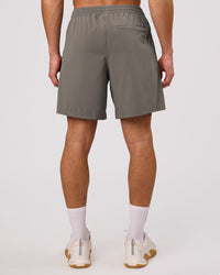 Man wearing Rep Movement 7" Training Short - Storm Front | Model:Leandro | Size:M | Thumbnail Index: 7