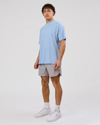 Man wearing VS26 Journey FLXCotton Oversize Tee - Open Air-Lemon | Model:Leandro | Size:M | Thumbnail Index: 10