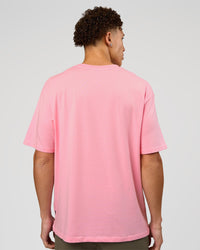 Man wearing VS6 1% Better FLXCotton Oversize Tee - Pink Rose | Model:Leandro | Size:M | Thumbnail Index: 4