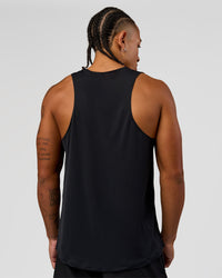 Man wearing Rep Training Tank - Black | Model:Malebo | Size:M | Thumbnail Index: 2