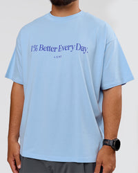 Man wearing VS6 1% Better Fathers Day FLXCotton Oversized Tee - Open Air | Model:Jordan | Size:XL | Thumbnail Index: 4