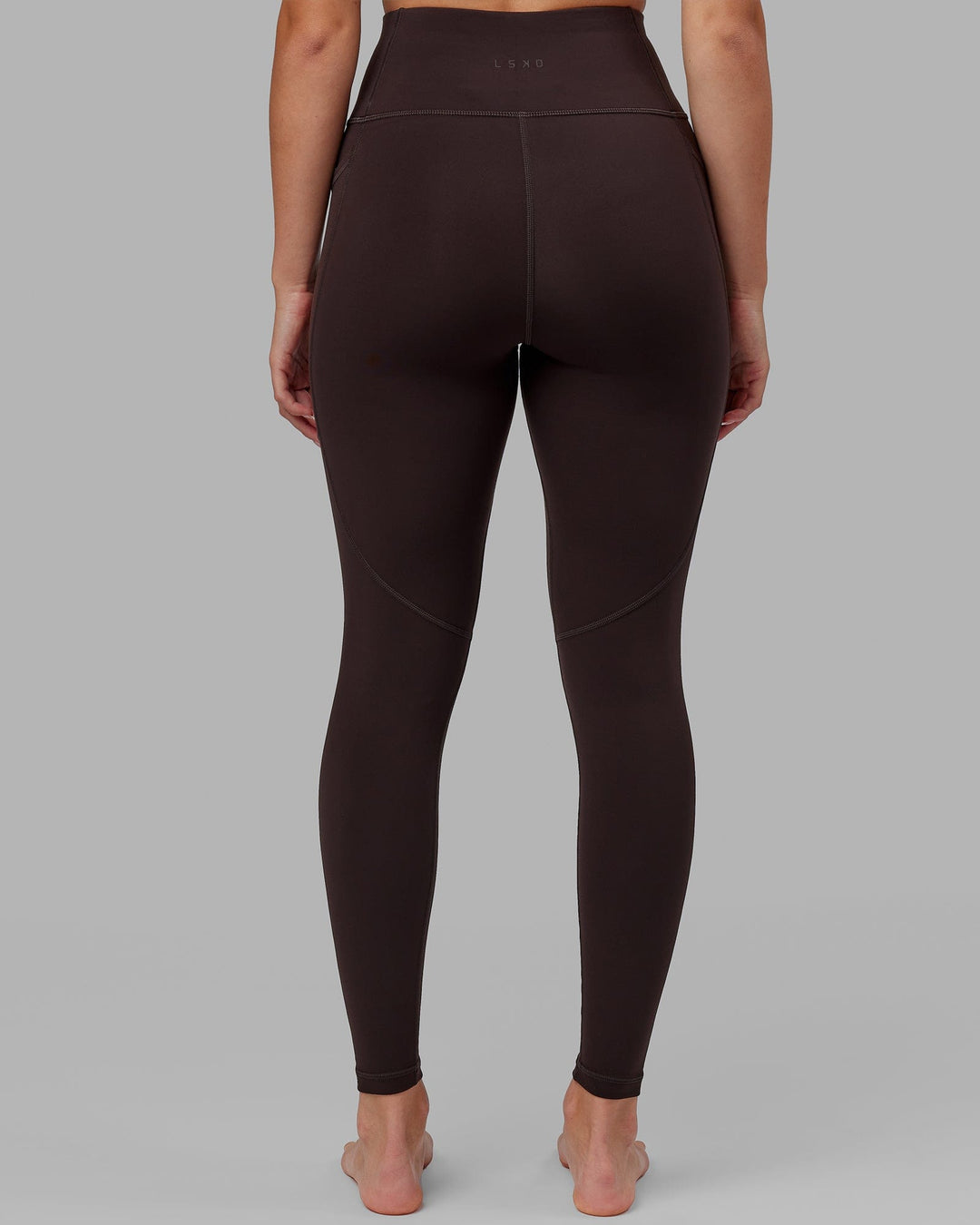 Woman wearing Rep Full Length Tight - Dark Walnut