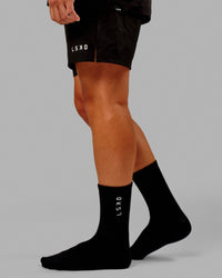 Signal Crew Socks 3 Pack - Black-White | Thumbnail Index: 1