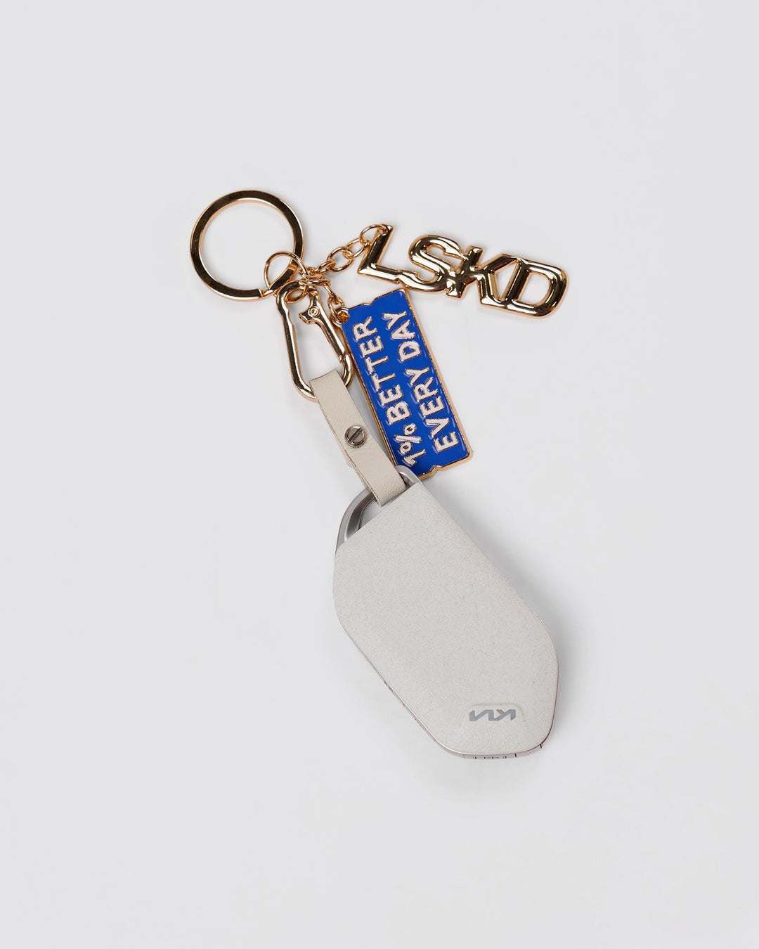 Studio image of 1% Better Key Ring - Power Cobalt-Light Gold - view 2