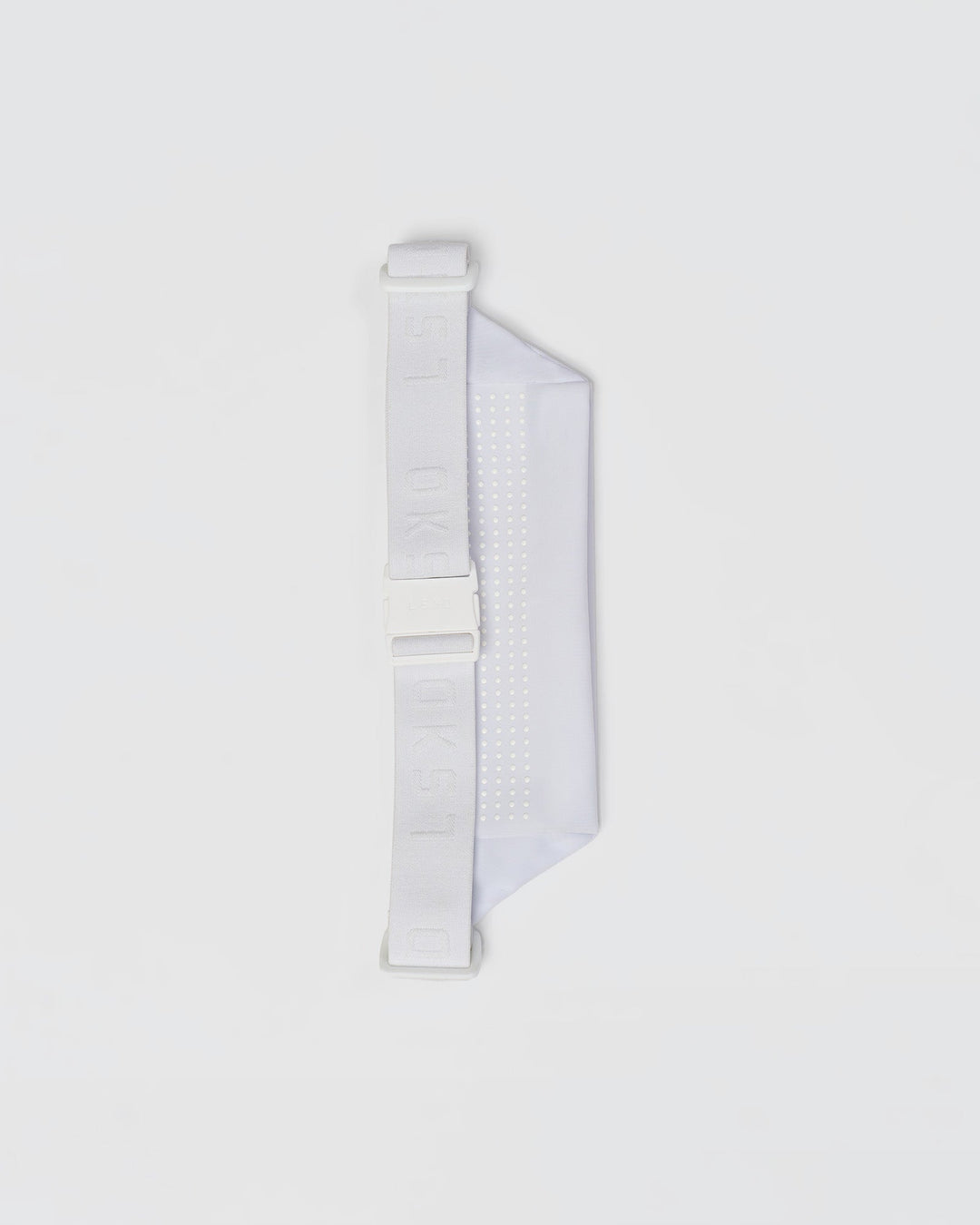 Studio image of Accelerate Run Belt - White-Reflective - view 5