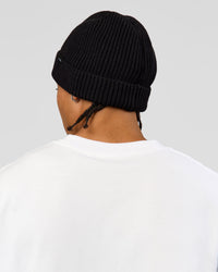 Studio image of All Day Beanie - Black | Thumbnail Index: 5
