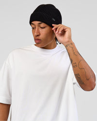 Studio image of All Day Beanie - Black | Thumbnail Index: 4