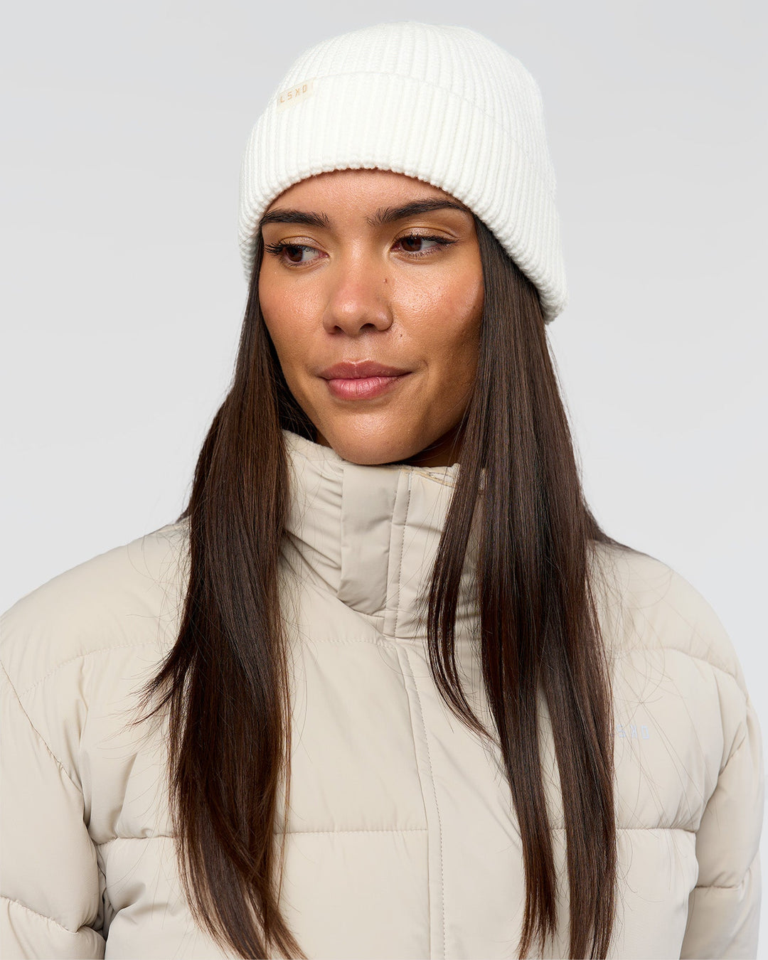 Studio image of All Day Beanie - Oatmeal - view 6