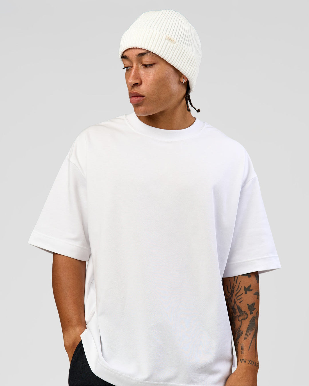 Studio image of All Day Beanie - Oatmeal - view 7