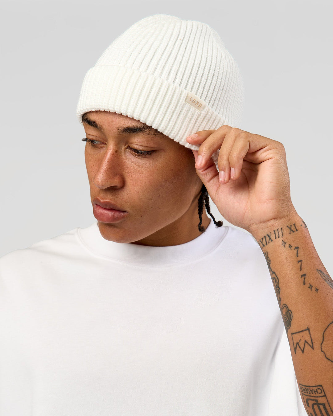 Studio image of All Day Beanie - Oatmeal - view 1