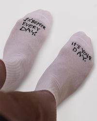 Studio image of Andrew J. Steel x LSKD 3 pack Quarter Socks - White-Black | Thumbnail Index: 0