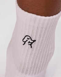 Studio image of Andrew J. Steel x LSKD 3 pack Quarter Socks - White-Black | Thumbnail Index: 1
