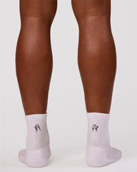 Studio image of Andrew J. Steel x LSKD 3 pack Quarter Socks - White-Black | Thumbnail Index: 3