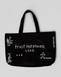 Studio image of Andrew J. Steel x LSKD Canvas Tote - Black Washed | Thumbnail Index: 2
