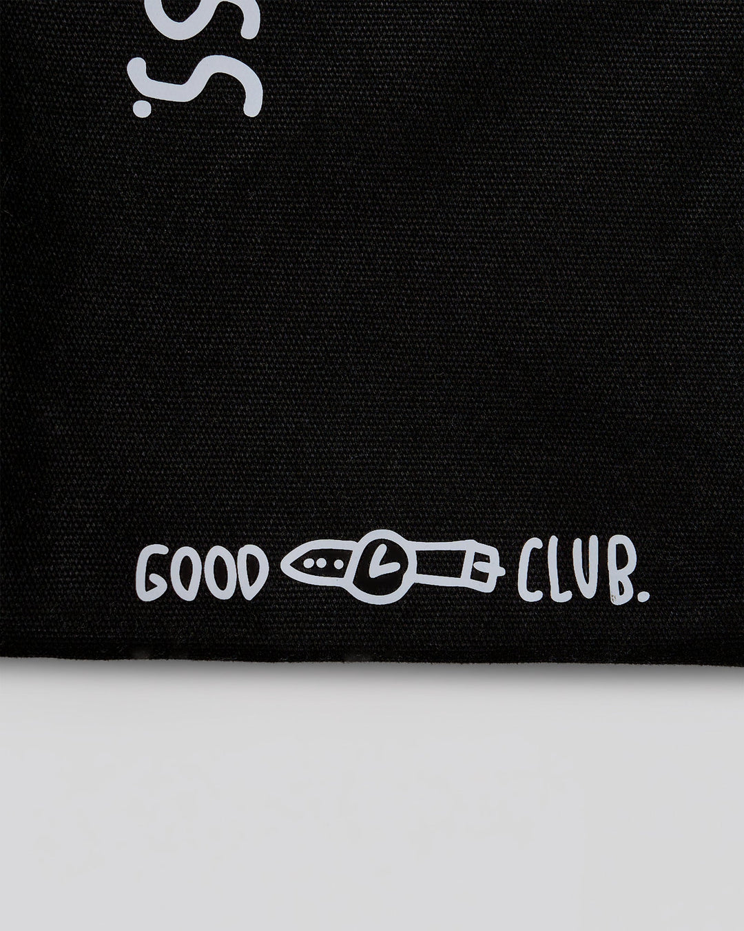Studio image of Andrew J. Steel x LSKD Canvas Tote - Black Washed - view 5