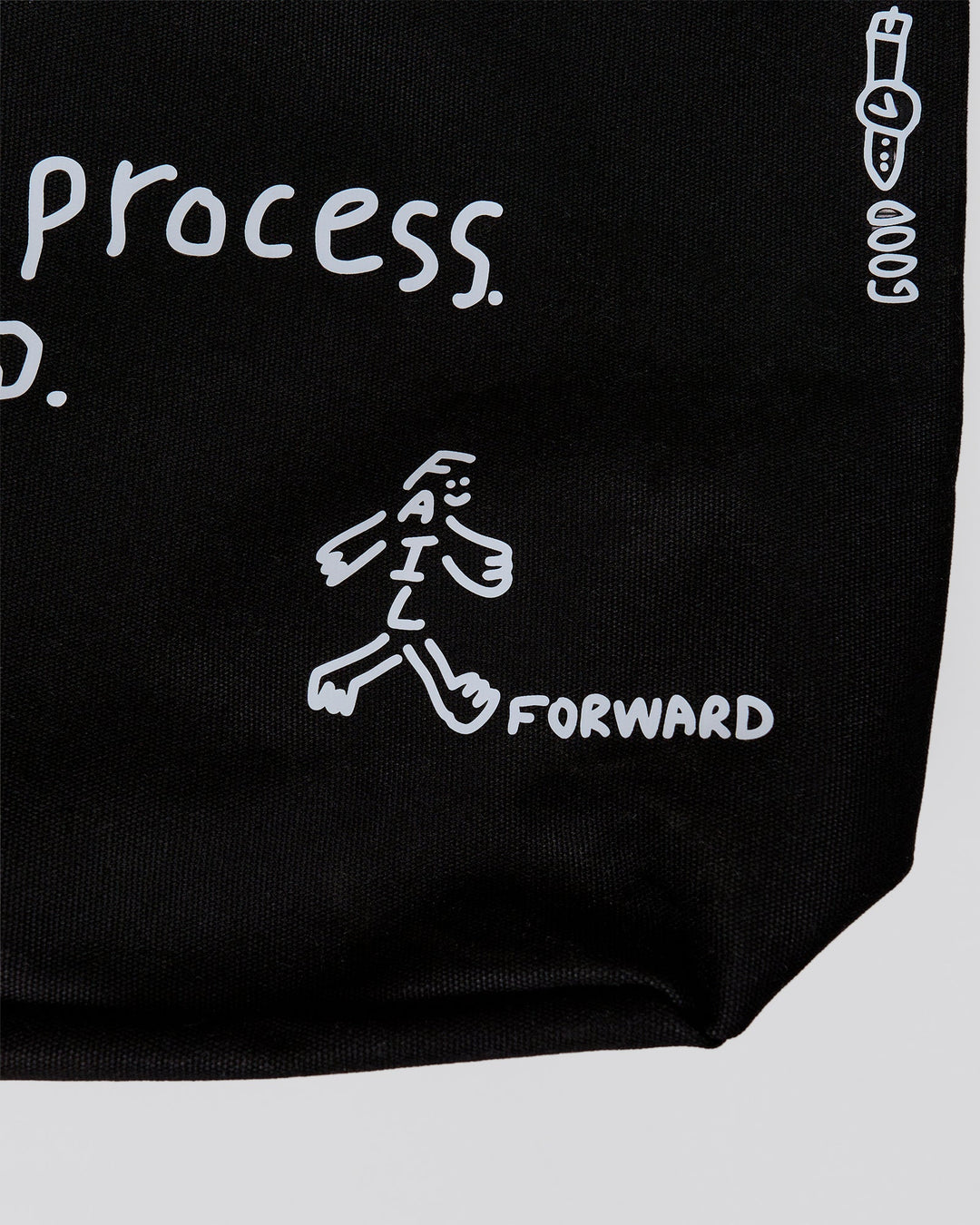 Studio image of Andrew J. Steel x LSKD Canvas Tote - Black Washed - view 6