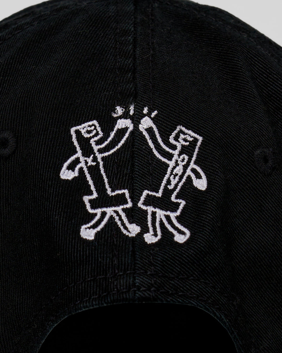 Studio image of Andrew J. Steele x LSKD Cap - Black Washed-White - view 2
