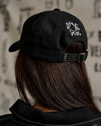 Studio image of Andrew J. Steele x LSKD Cap - Black Washed-White | Thumbnail Index: 4