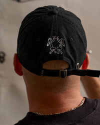 Studio image of Andrew J. Steele x LSKD Cap - Black Washed-White | Thumbnail Index: 5