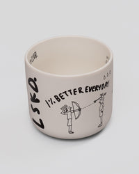 Studio image of Andrew J. Steel x LSKD Good Times Mug - Off White | Thumbnail Index: 0