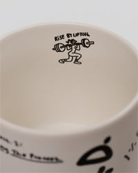 Studio image of Andrew J. Steel x LSKD Good Times Mug - Off White | Thumbnail Index: 2