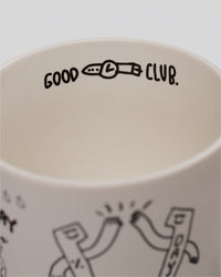 Studio image of Andrew J. Steel x LSKD Good Times Mug - Off White | Thumbnail Index: 3