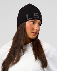 Studio image of Base Beanie - Black | Thumbnail Index: 2