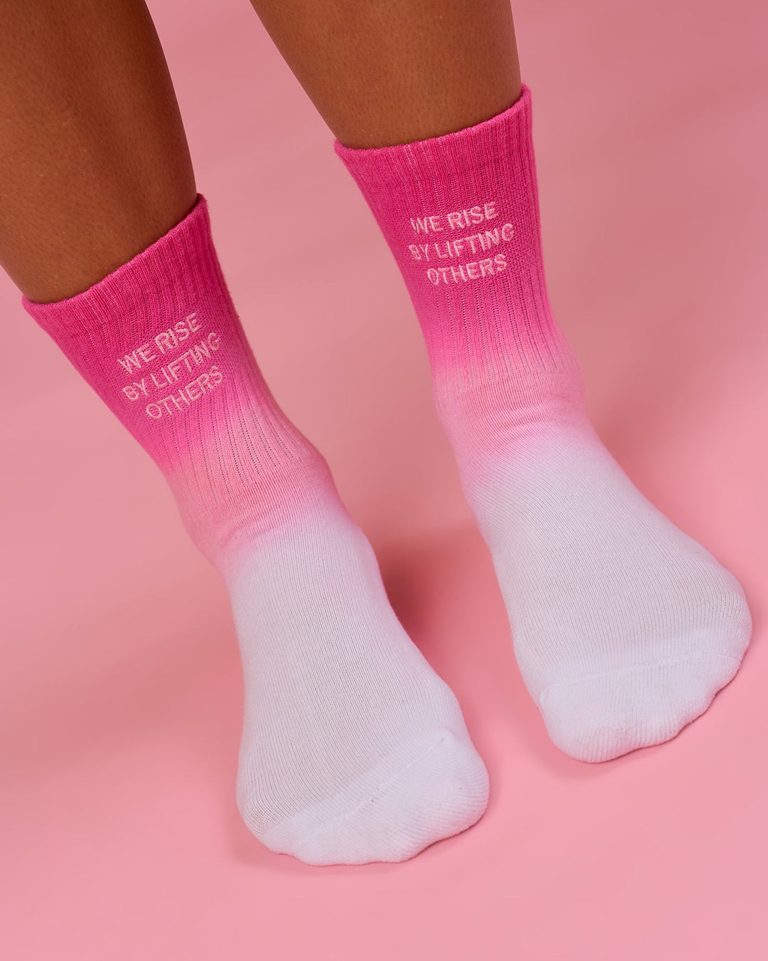 Studio image of BCAM Quarter Socks 3 Pack - White-Ultra Pink-Black - view 9