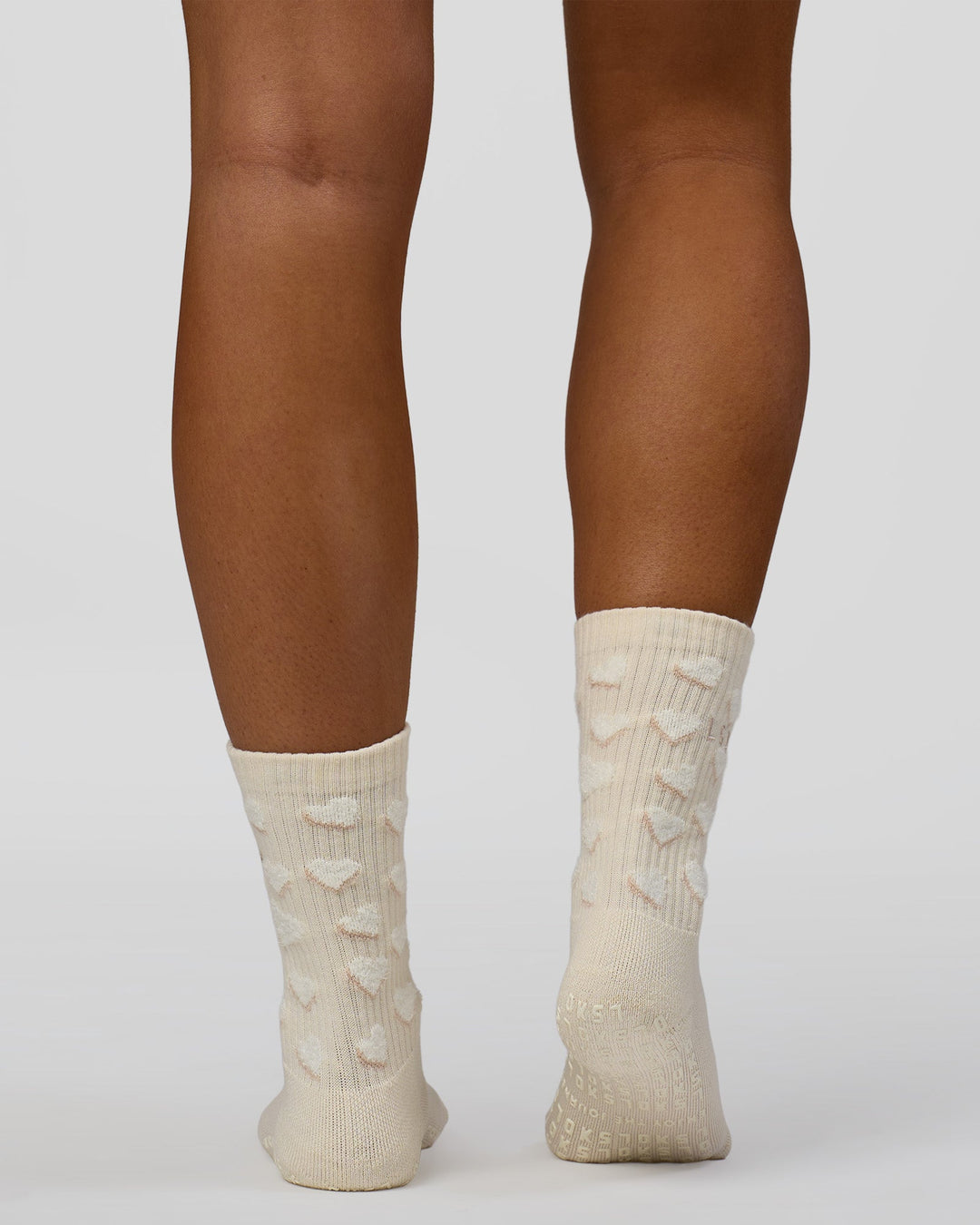 Studio image of Cupid Crew Pilates Socks 2.0 - Ivory - view 7
