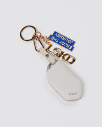 Studio image of Enjoy The Journey Key Ring - Power Cobalt-Light Gold | Thumbnail Index: 1
