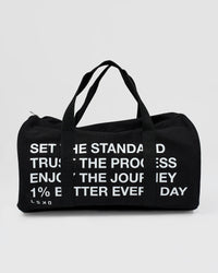 Studio image of Everywhere  Canvas Duffle - Black-White | Thumbnail Index: 0