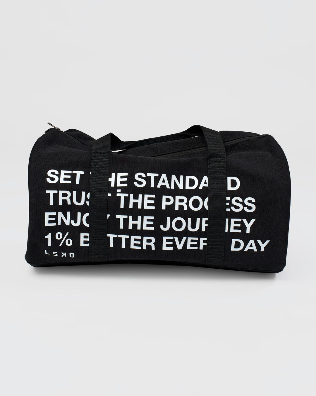 Studio image of Everywhere  Canvas Duffle - Black-White - view 11
