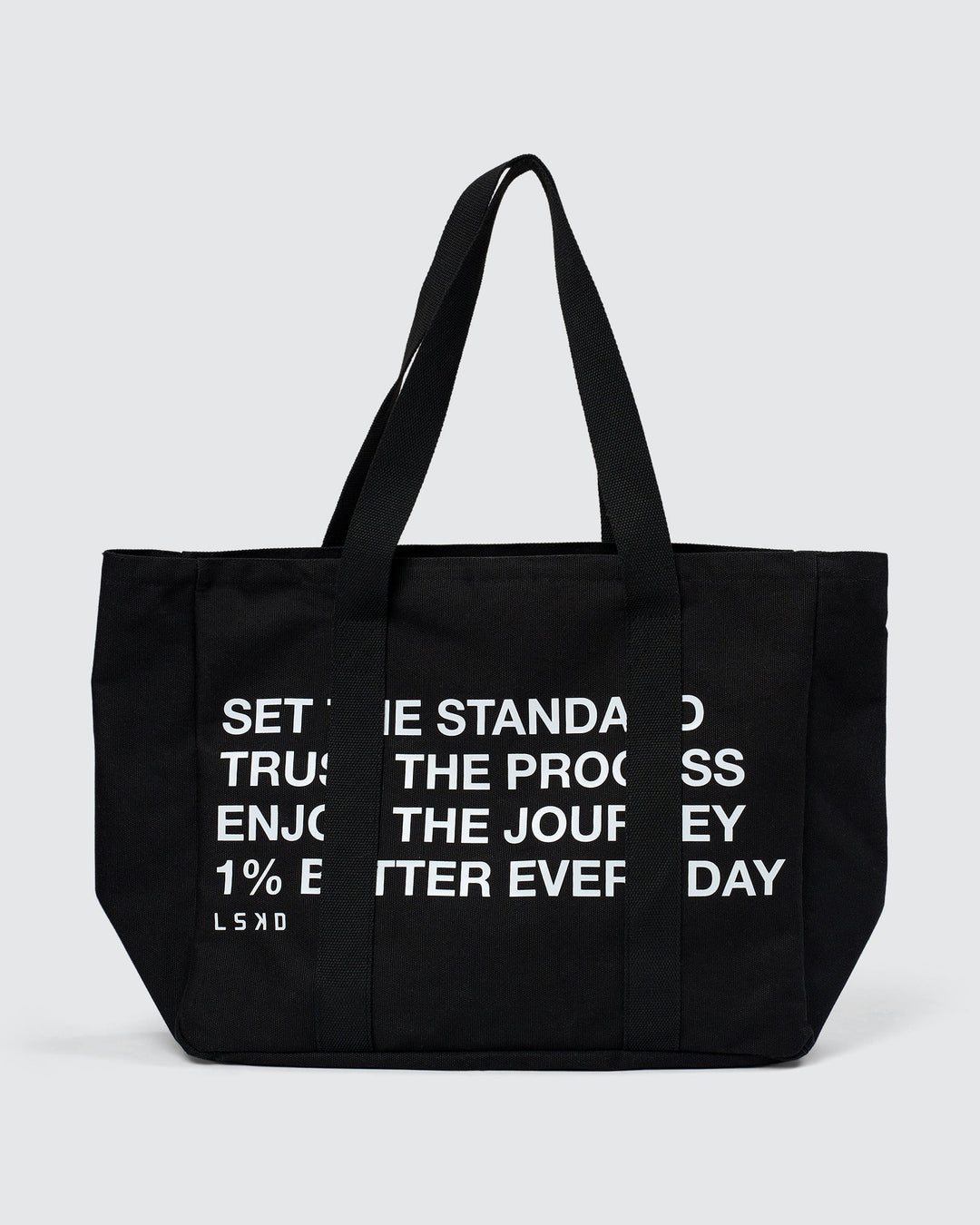 Studio image of Everywhere Canvas Tote - Black-White - view 1