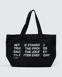 Studio image of Everywhere Canvas Tote - Black-White | Thumbnail Index: 0