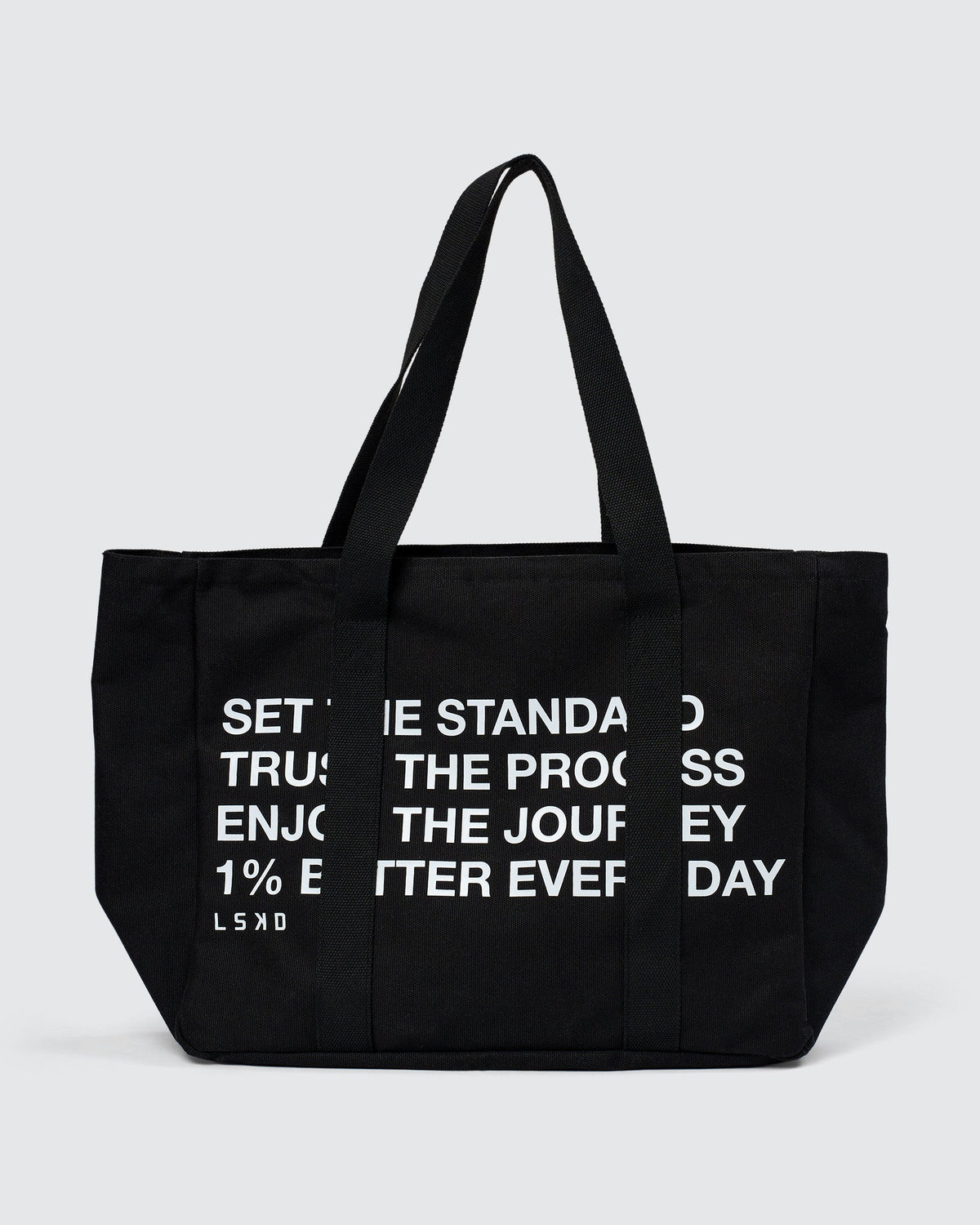 Studio image of Everywhere Canvas Tote - Black-White - view 1