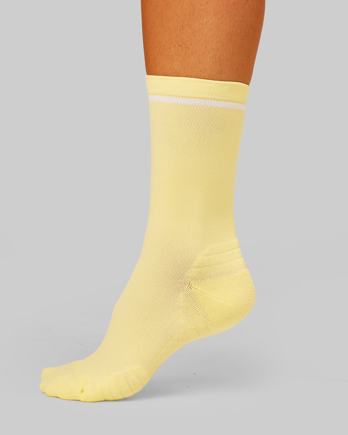 Studio image of Fast Performance Crew Socks 2.0 - Lemon-White