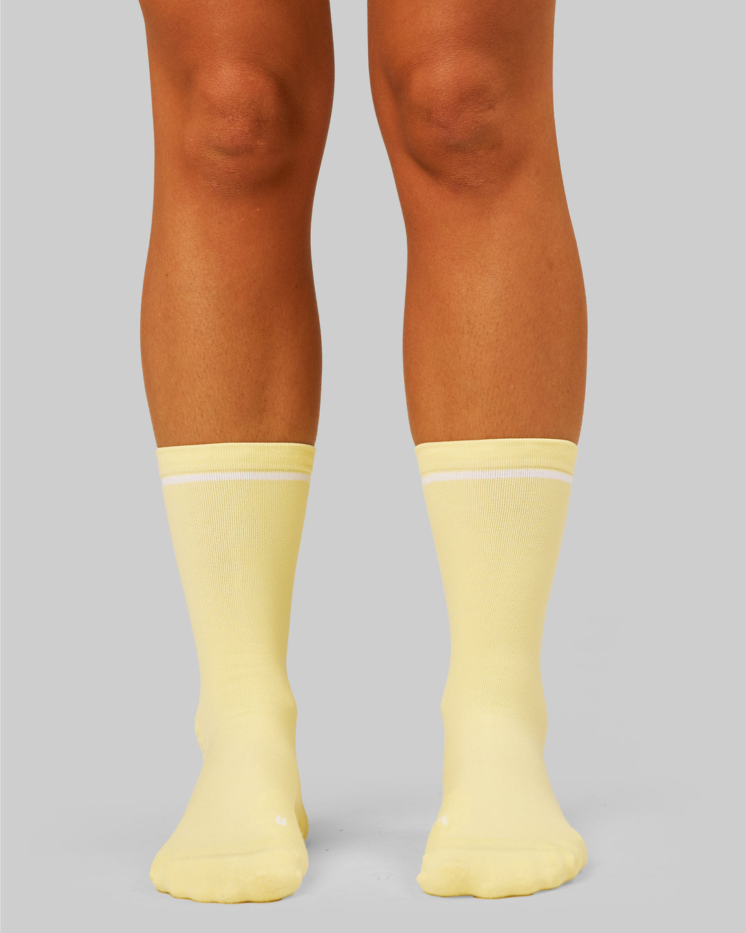 Studio image of Fast Performance Crew Socks 2.0 - Lemon-White - view 5