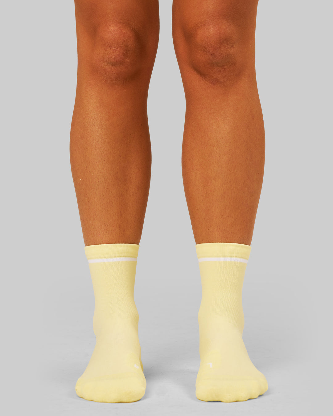 Studio image of Fast Performance Quarter Socks 2.0 - Lemon-White - view 2