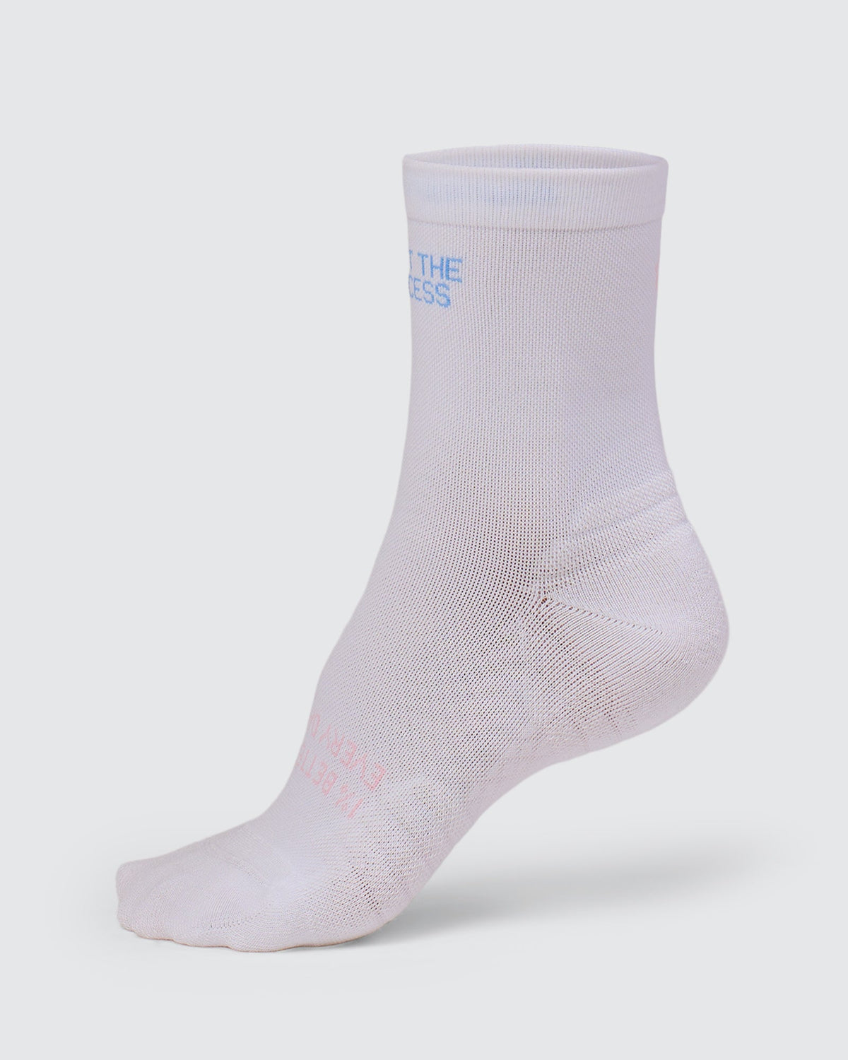 Studio image of Flow Performance Quarter Socks - White-Open Air - view 2