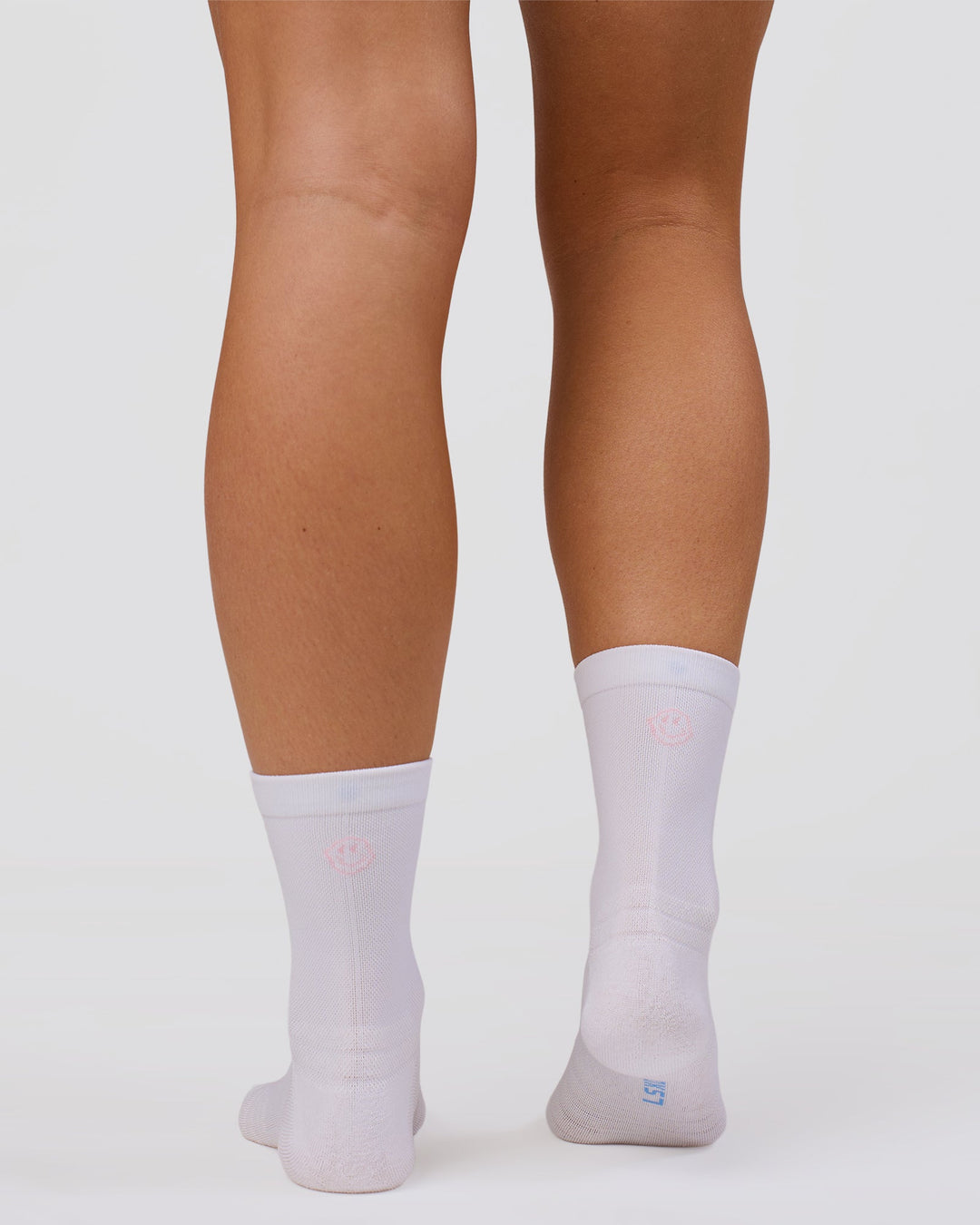 Studio image of Flow Performance Quarter Socks - White-Open Air - view 4