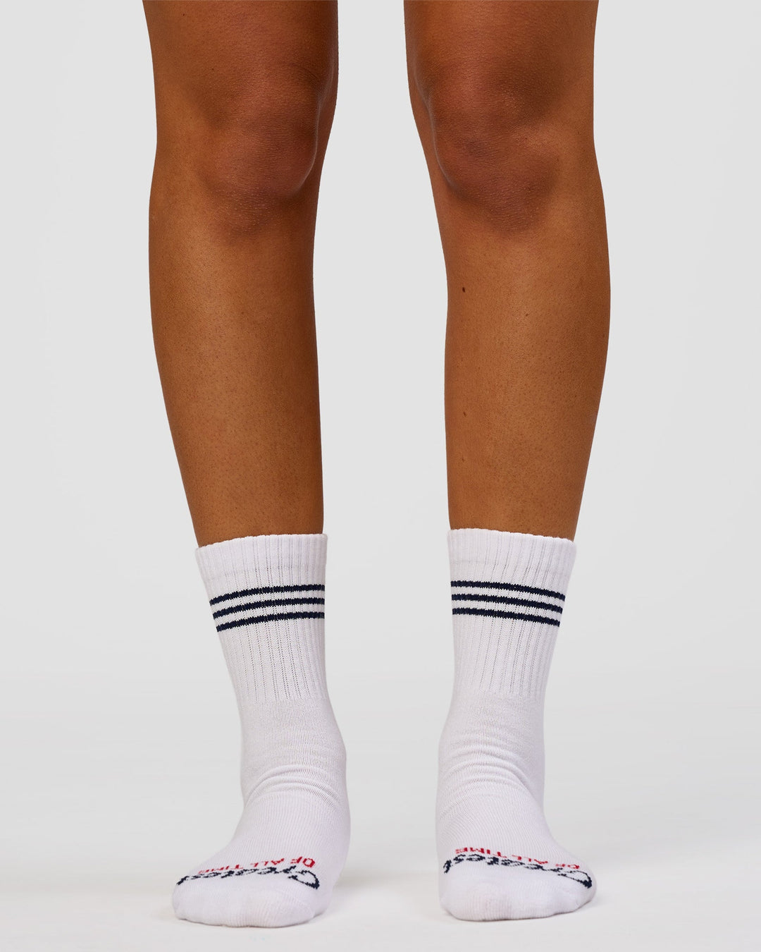 Studio image of Greatest of All Time Quarter Socks - White-Multi - view 4
