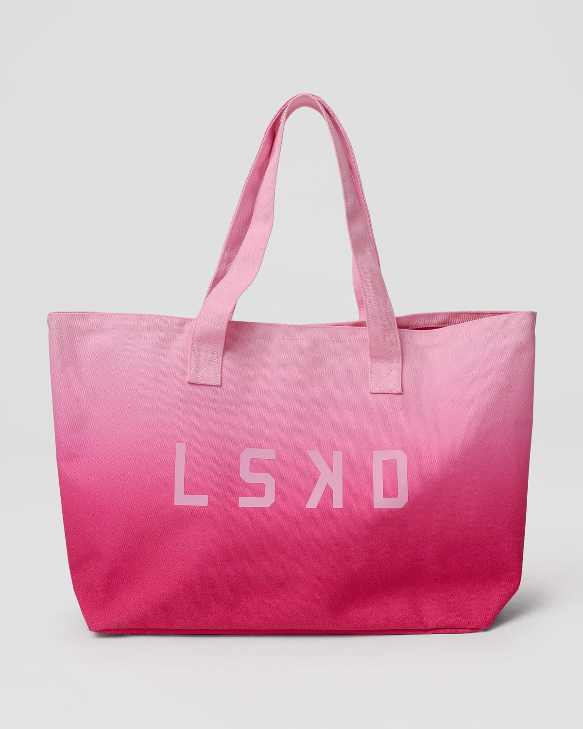 Studio image of Hold It All Canvas Tote - Hot Pink-Ombre