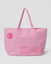 Studio image of Hold It All Canvas Tote - Pink Rose-Ultra Pink | Thumbnail Index: 1