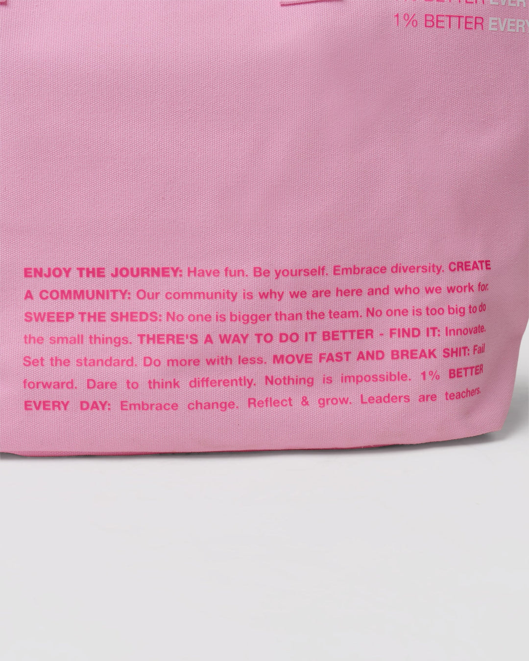 Studio image of Hold It All Canvas Tote - Pink Rose-Ultra Pink - view 5