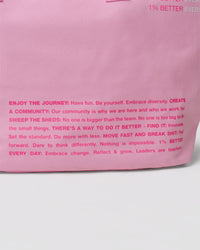 Studio image of Hold It All Canvas Tote - Pink Rose-Ultra Pink | Thumbnail Index: 4
