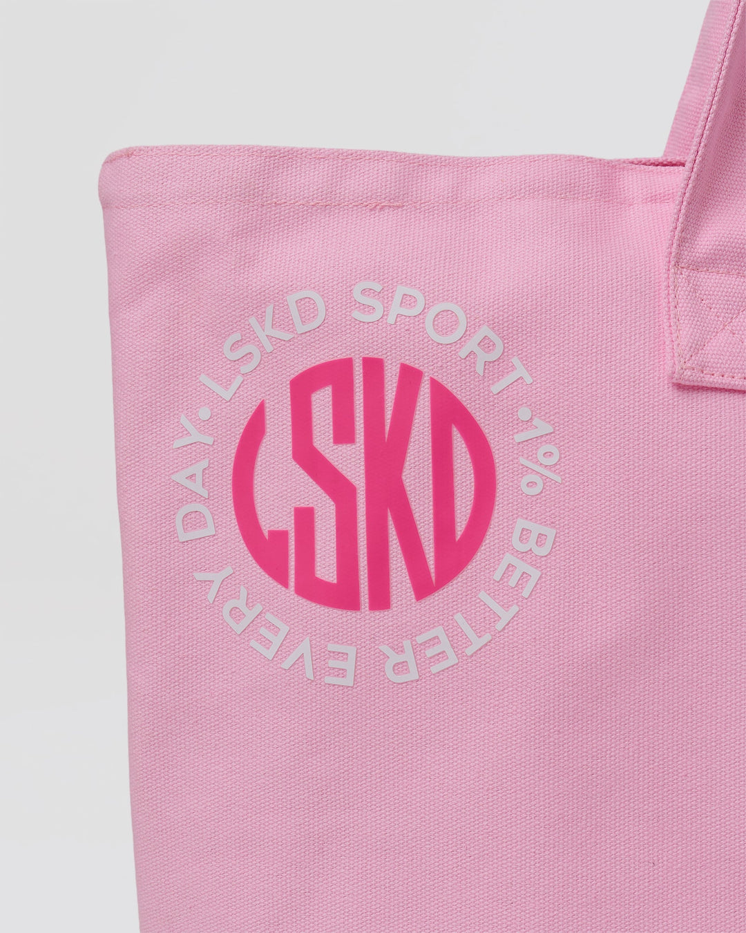 Studio image of Hold It All Canvas Tote - Pink Rose-Ultra Pink - view 7