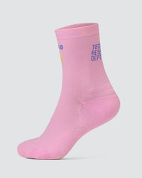 Hype Performance Quarter Socks - Pink Rose-Bluebell | Thumbnail Index: 0