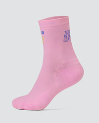 Hype Performance Quarter Socks - Pink Rose-Bluebell | Thumbnail Index: 0